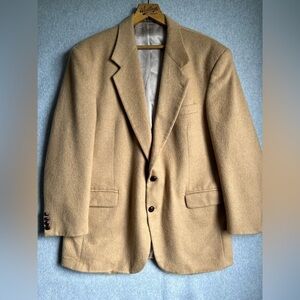 Tailors Row Blazer Jacket Mens Carmel Hair 42 R